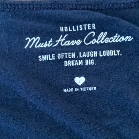 Hollister Blue V-Neck Top - Picture 3 of 4